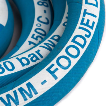 Шланг пищевой Foodjet DN12 (15м, 1/2"г-1/2"ш, 80бар)