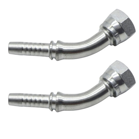 Фитинг высокого давления BSP (DN06, 1/8г, 45гр, оцинк) Robin