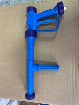 Пистолет пищевой с удлинителем PA RB65 (1/2"г-рег.форс, 24бар, 60л/мин, синий)