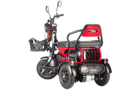 Трицикл электрический Wanshida HOT HATCH 60V 650Вт (черно-красный)