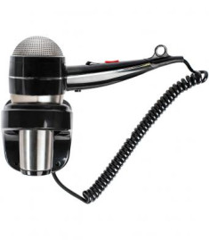 Фен настенный Nofer 02058.S (1800Вт, антивандальный, черный/матовый)