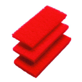 Пад абразивный Haug Bursten (260х120х25мм, средняя жесткость, красный)