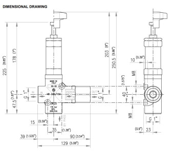 Регулятор давления PA VB200/150 (150бар, 200л/мин, 1&quot;г-1&quot;г)