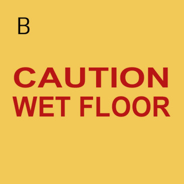 Указатель TTS &quot;Осторожно мокрый пол&quot; (полипроп, 2хсторонний, итал и англ)