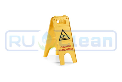 Указатель TTS "Идет уборка" (полипроп, 2хсторонний, англ)