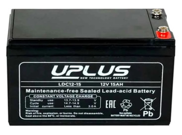 Тяговый аккумулятор LEOCH LDC12-15 (12В, 15Ач, AGM)