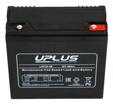 Тяговый аккумулятор LEOCH LDC12-26 (12В, 26Ач, AGM)