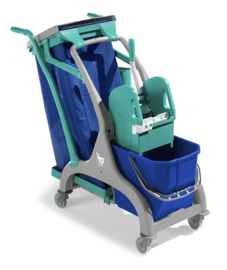 Тележка TTS NICK STAR 10 (25л, отжим Tec, держатель мешка)