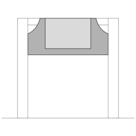 Держатель мопов TTS (40х11см, влаж. дезинфекция)