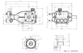 Насос высокого давления HAWK NHDP1420R (200бар, 14л/мин, 1450 об/мин)