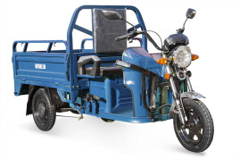Трицикл электрический Rutrike Вояж К 1300 (темно-синий)