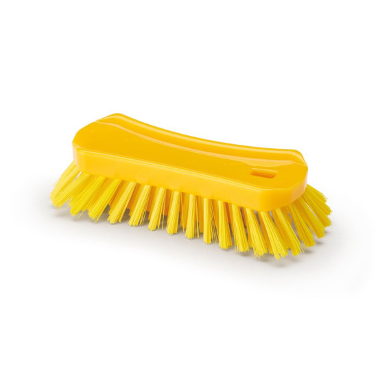 Щетка-скраб IGEAX ручная (230мм, жесткая, желтый)