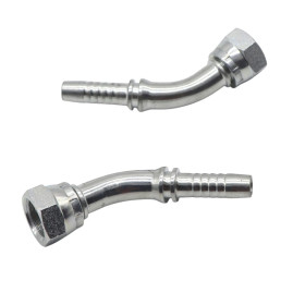 Фитинг высокого давления BSP (DN12, 3/8г, 45гр, оцинк) Robin