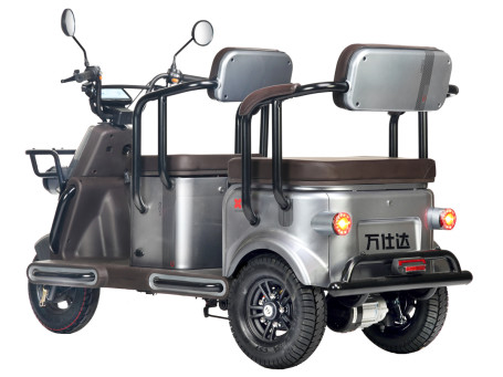 Трицикл электрический Wanshida U1-X (60V, 800W, молочно-белый) (0000307-3095)