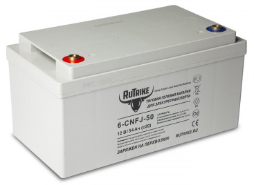 Тяговый аккумулятор RuTrike 6-CNF(J)-50 (12V, 54A/h, AGM)